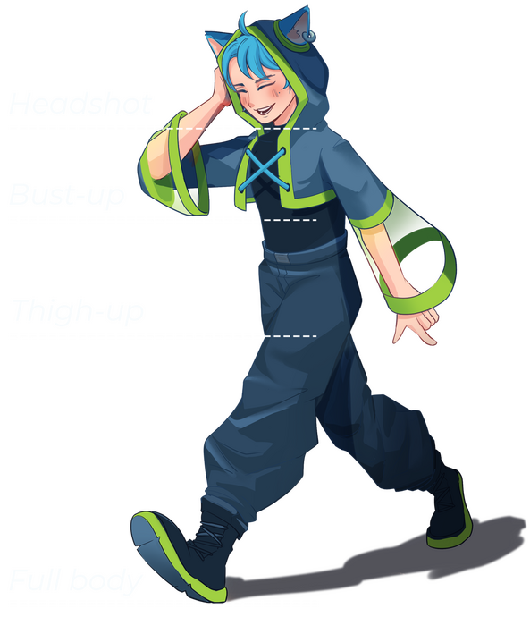 Note: Default file size (Choose 1 of 3) + Avatar: 2000 x 2000px + Portrait: 2000x3000px + Landscape: 2560 x 1440px (2K resolution) If you want other size, please note on your order.